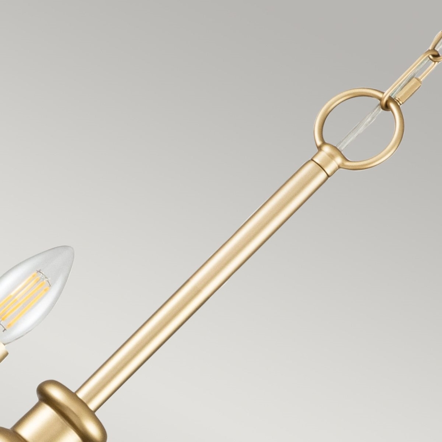 Kichler - Kronleuchter an Kette. CAPITOL HILL 12xE14/40W/230V goldfarben