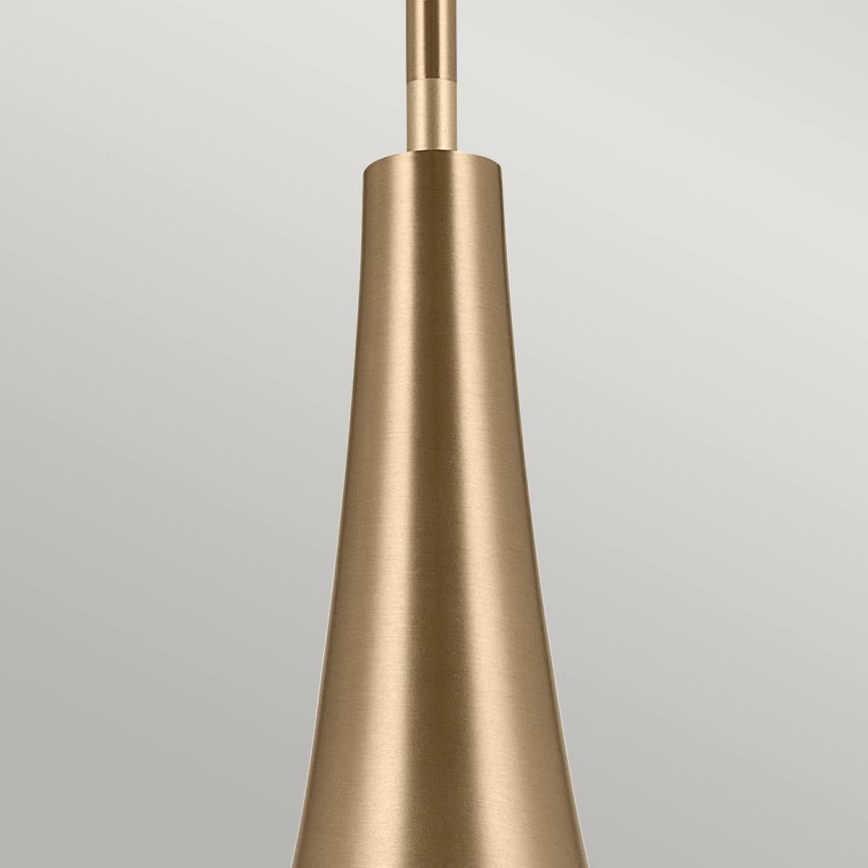 Kichler - Deckenleuchte an Stange DEELA 1xE27/60W/230V d 17,8 cm Messing