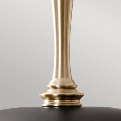 Kichler - Hängeleuchte an Kette DELAROSA 1xE27/60W/230V schwarz/Messing