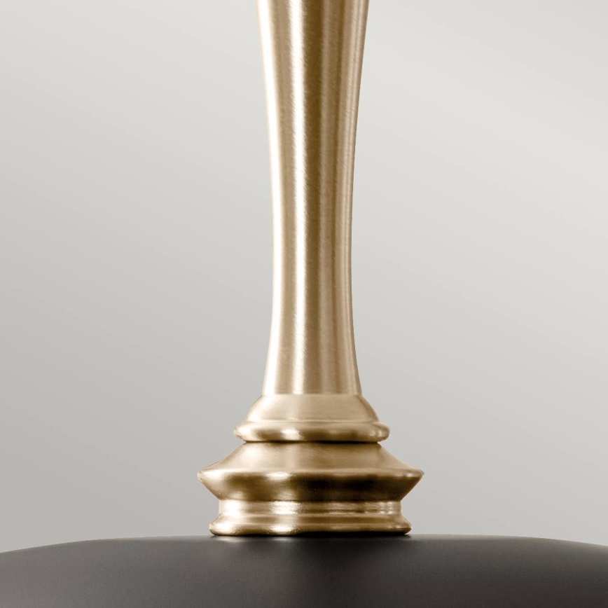 Kichler - Hängeleuchte an Kette DELAROSA 1xE27/60W/230V schwarz/Messing