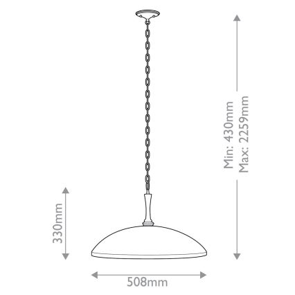 Kichler - Hängeleuchte an Kette DELAROSA 1xE27/60W/230V schwarz/Messing
