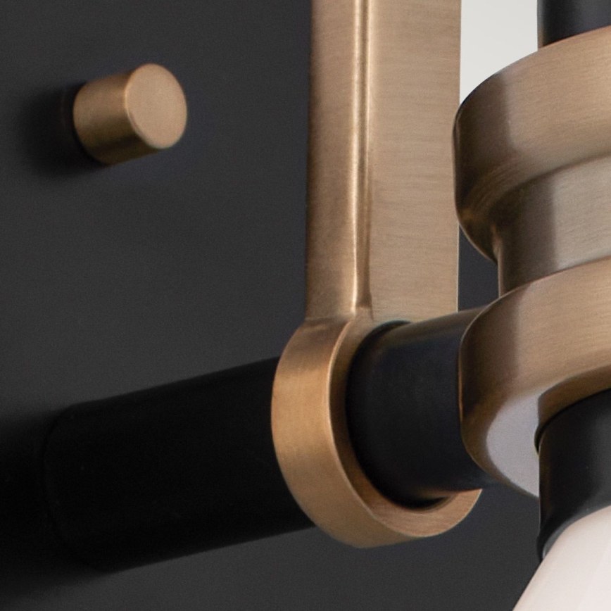 Kichler - LED-Badezimmer-Wandleuchte FARUM 1xG9/3W/230V IP44 schwarz/Messing