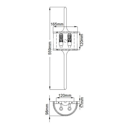 Kichler - LED-Wandleuchte für Badezimmer MONA 2xG9/3W/230V IP44 golden