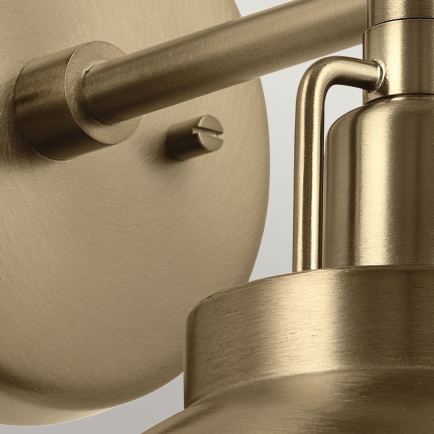 Kichler - Wandleuchte NIVA 1xE27/40W/230V Messing