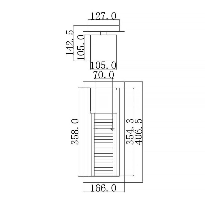 Kichler - LED-Außenwandleuchte SOREL 1xGU10/7W/230V IP44 braun