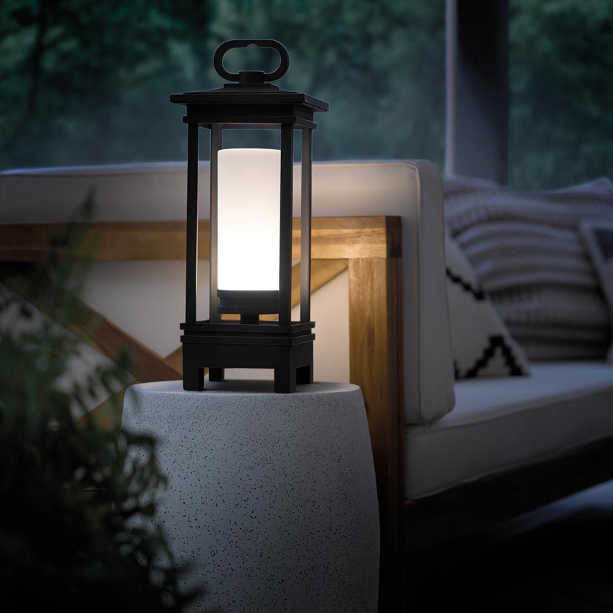 Kichler - Aufladbare LED-Outdoor-Tischleuchte mit Lautsprecher SOUTH HOPE LED/3W/230V IP44