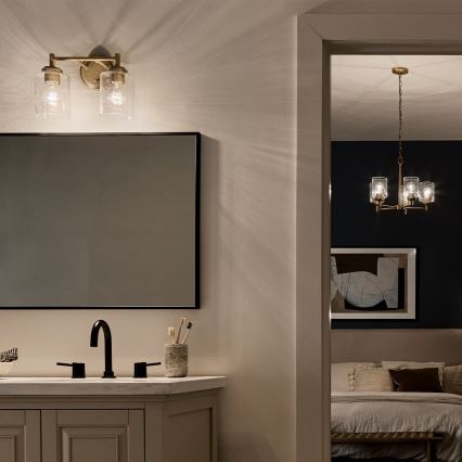 Kichler - Wandleuchte WINSLOW 2xE27/60W/230V Messing