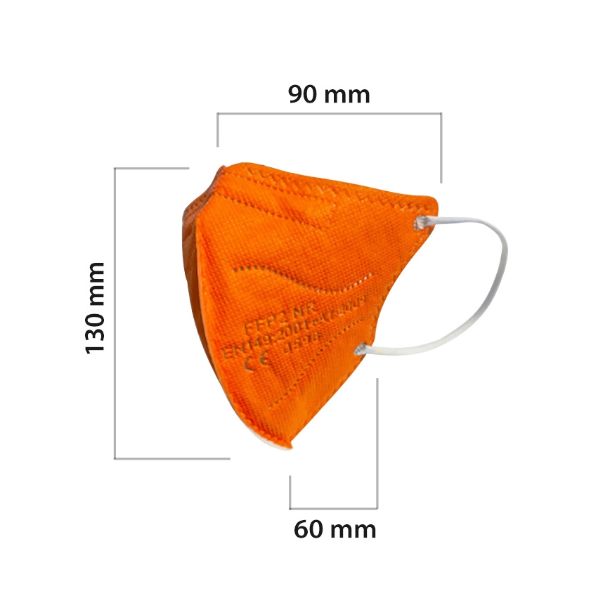 Kinder-Atemschutzmaske FFP2 NR Kinder orange 20 Stk.