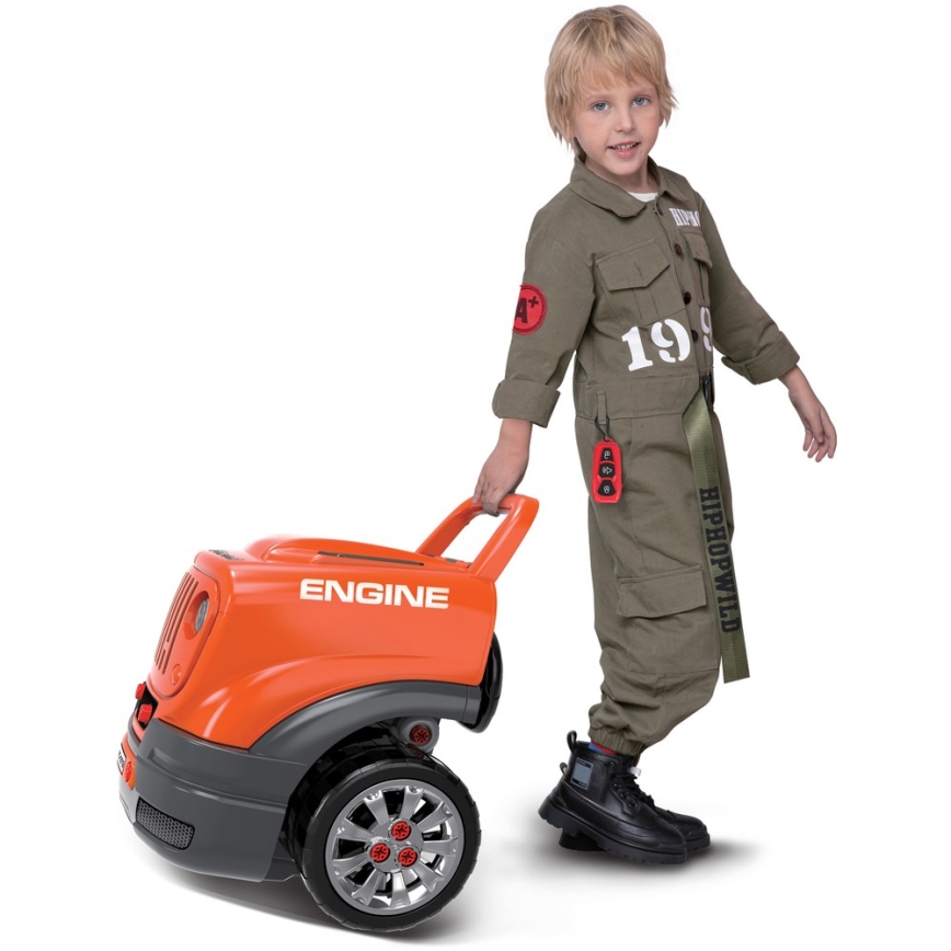 Kinder-Autowerkstatt 3xAAA + 1xCR2025 orange/grau