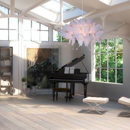 Kinder-Deckenleuchte FARFALLA 1xE27/60W/230V rosa