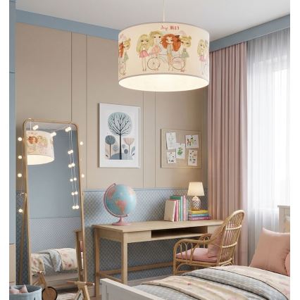 Kinder-Deckenleuchte GIRLS VIBES 1xE27/60W/230V Ø 40 cm für Mädchen