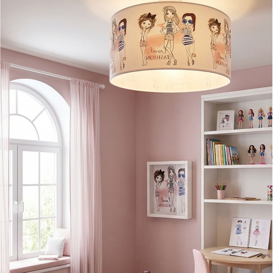 Kinder-Deckenleuchte GIRLS VIBES 1xE27/60W/230V Ø 40 cm für Mädchen