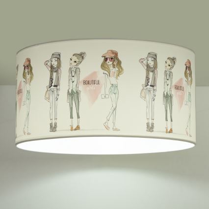 Kinder-Deckenleuchte GIRLS VIBES 1xE27/60W/230V Ø 40 cm für Mädchen