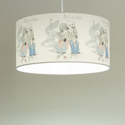 Kinder-Deckenleuchte GIRLS VIBES 1xE27/60W/230V Ø 40 cm Paris