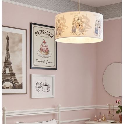 Kinder-Deckenleuchte GIRLS VIBES 1xE27/60W/230V Ø 40 cm Paris