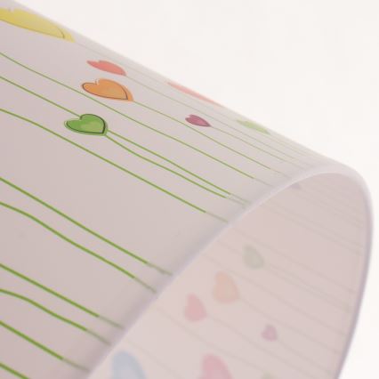 Kinder-Deckenleuchte an Kabel HEARTS 1xE27/60W/230V