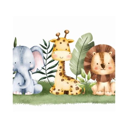 Kinder-Deckenleuchte KIDS ROOM 1xE27/60W/230V Ø 40 cm Dschungel