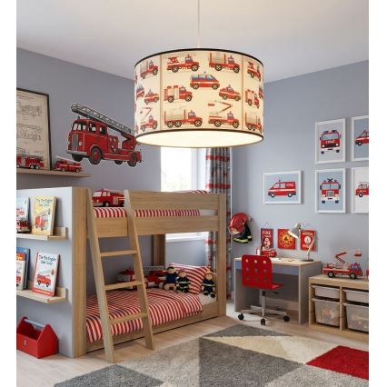 Kinder-Deckenleuchte KIDS ROOM 1xE27/60W/230V Ø 40 cm Feuerwehr