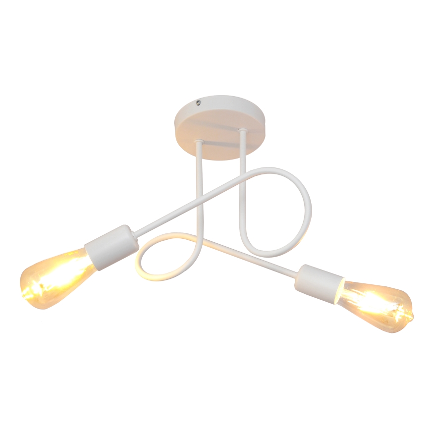 Kinder-Deckenleuchte OXFORD 2xE27/15W/230V Weiß
