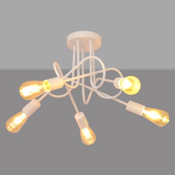 Kinder-Deckenleuchte OXFORD 5xE27/15W/230V Weiß