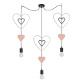 Kinder-Hängeleuchte TRIO 3xE27/20W/230V rosa/weiß/grau