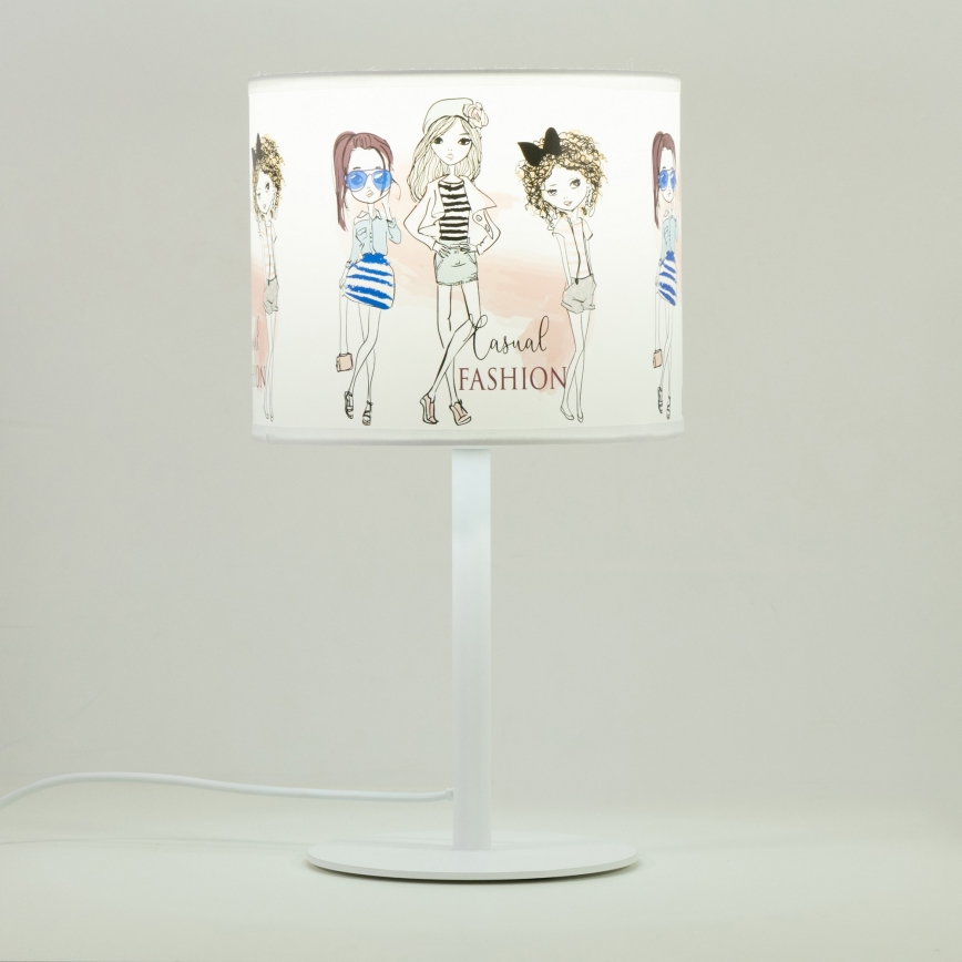 Kinder-Tischlampe GIRLS VIBES 1xE27/60W/230V Ø 18 cm für Mädchen