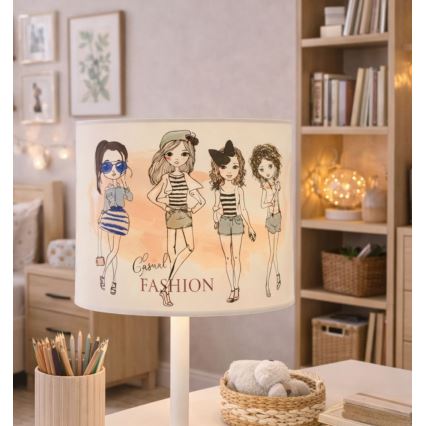 Kinder-Tischlampe GIRLS VIBES 1xE27/60W/230V Ø 18 cm für Mädchen