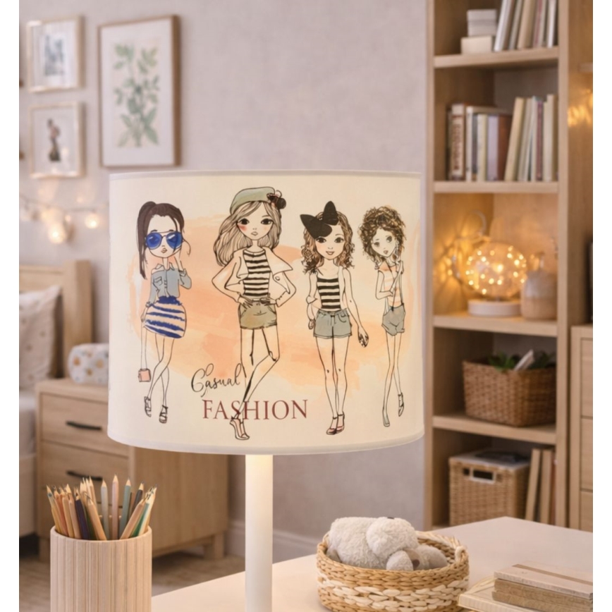 Kinder-Tischlampe GIRLS VIBES 1xE27/60W/230V Ø 18 cm für Mädchen