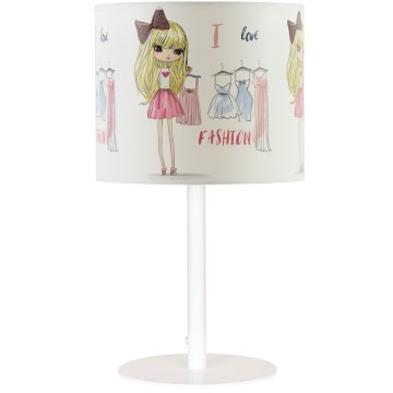 Kinder-Tischlampe GIRLS VIBES 1xE27/60W/230V Ø 18 cm Ich liebe Mode