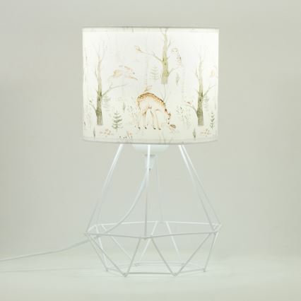 Kinder-Tischlampe KIDS ROOM 1xE27/60W/230V Ø 18 cm Tiermotive