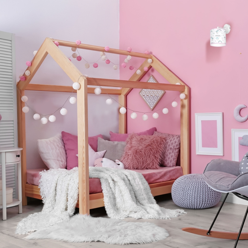 Kinder Wandleuchte UNICORN 1xE27/60W/230V