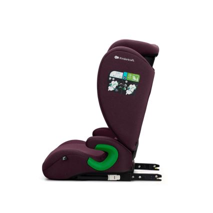 KINDERKRAFT - Auto-Kindersitz JUNIOR FIX 2 (100-150 cm) Cherry pearl