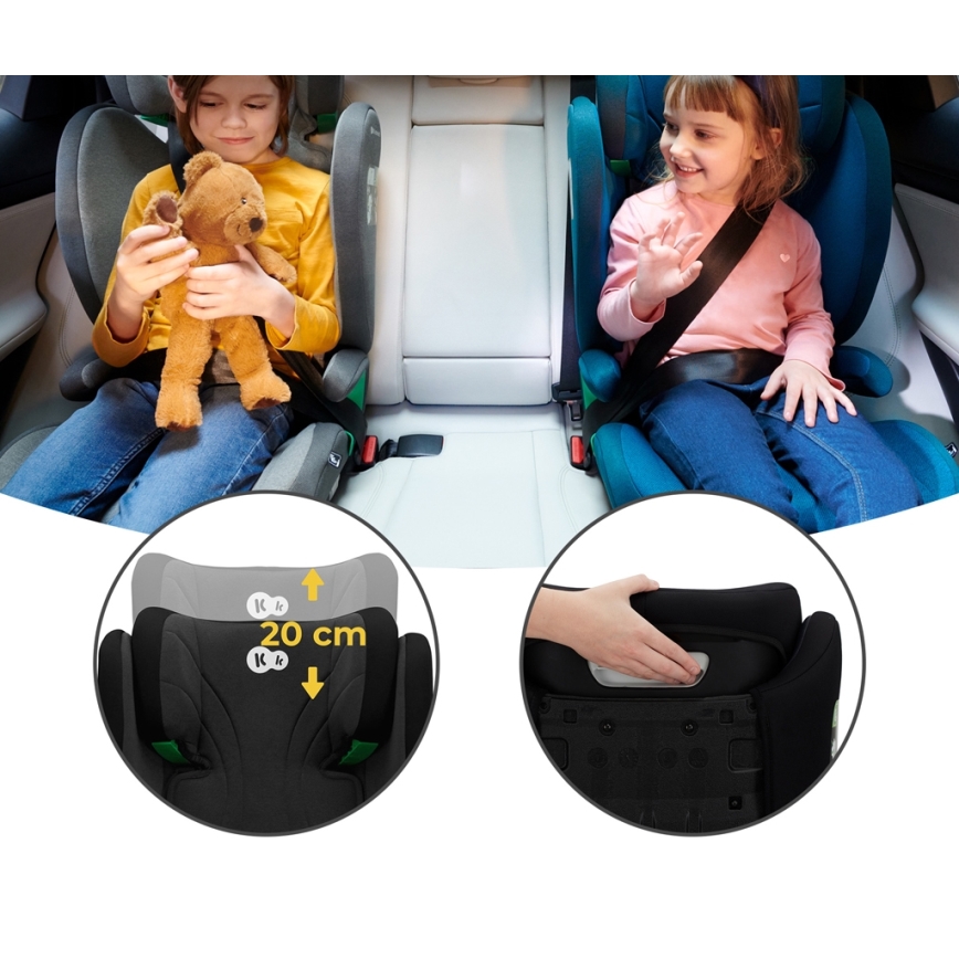 KINDERKRAFT - Auto-Kindersitz JUNIOR FIX 2 (100-150 cm) Graphite schwarz