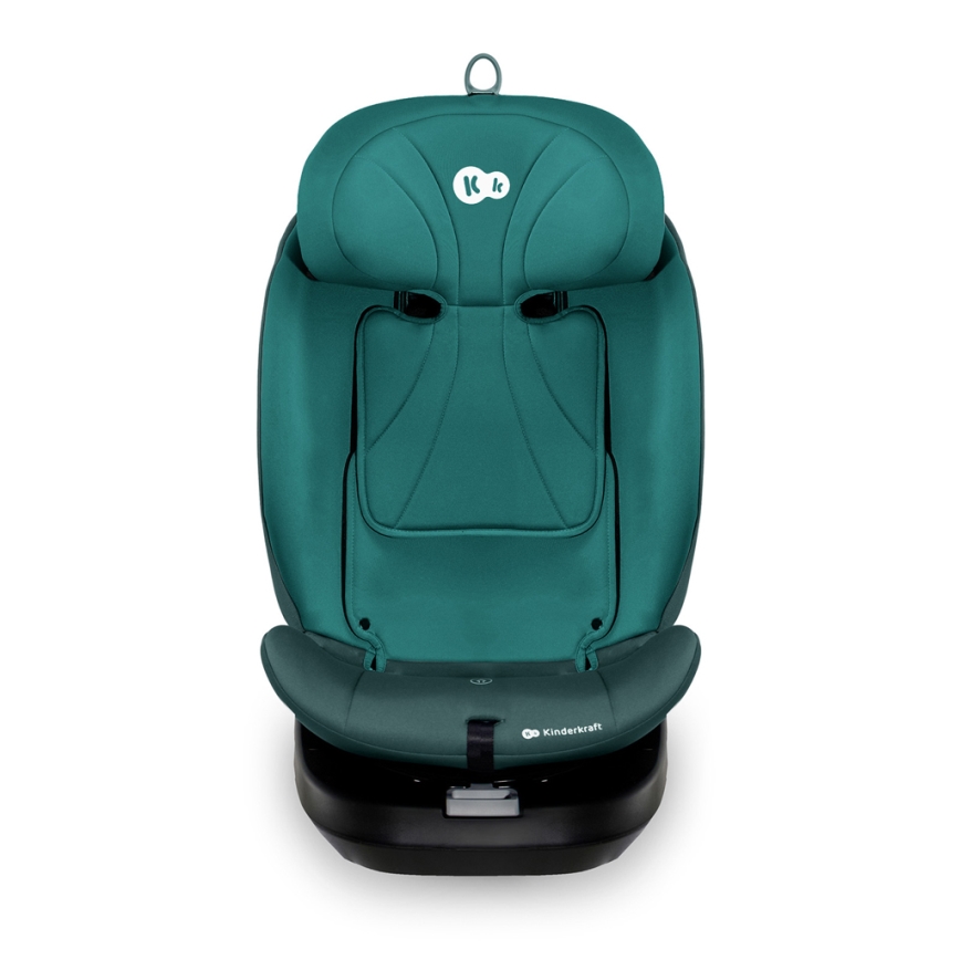 KINDERKRAFT - Autokindersitz I-GROW i-Size 40–150 cm mit drehbarer Basis, türkis