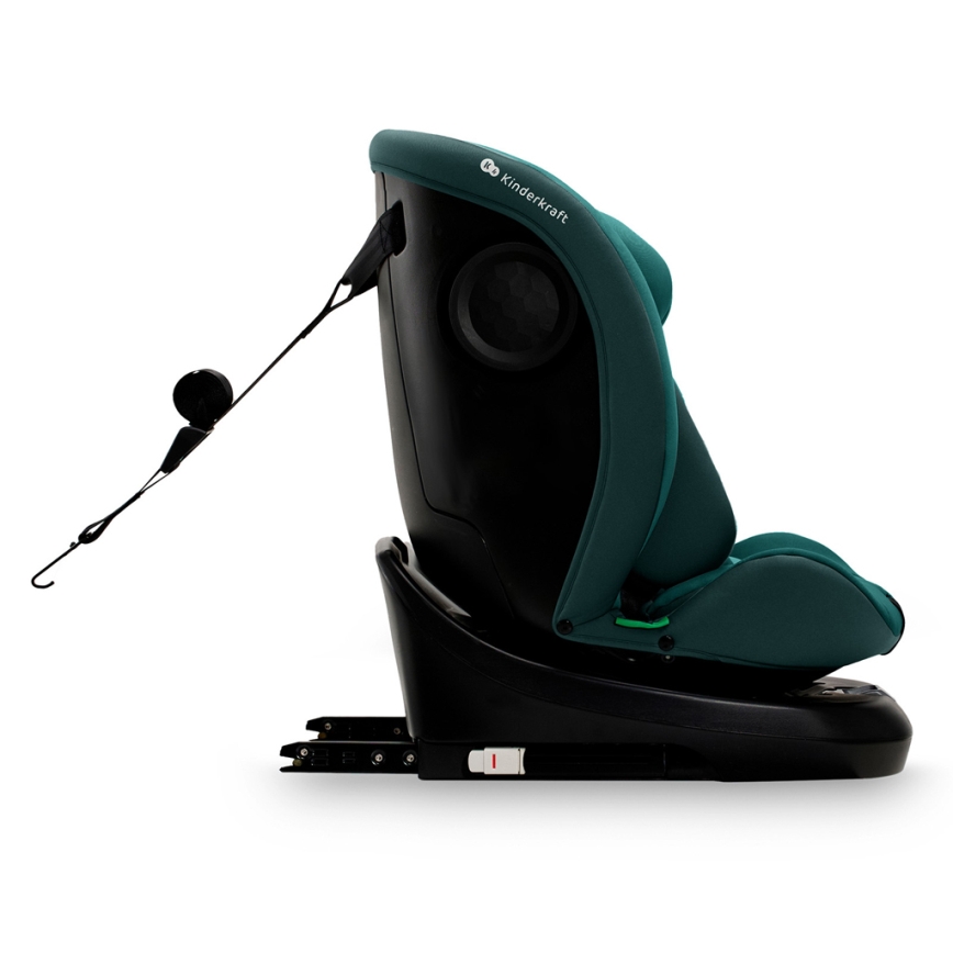 KINDERKRAFT - Autokindersitz I-GROW i-Size 40–150 cm mit drehbarer Basis, türkis