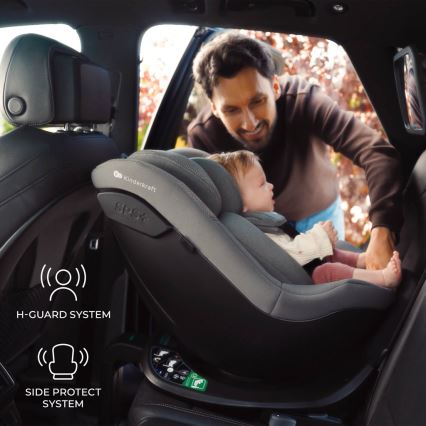 KINDERKRAFT - Autokindersitz I-GUARD i-Size 40-105 cm grau