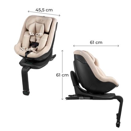 KINDERKRAFT - Autokindersitz I-GUARD i-Size 40-105 cm schwarz