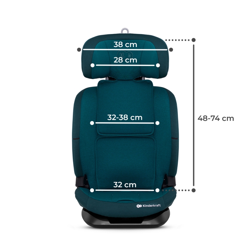 KINDERKRAFT - Autositz ONETO 3 i-Size (76-150 cm) + Isofix Harbor blau