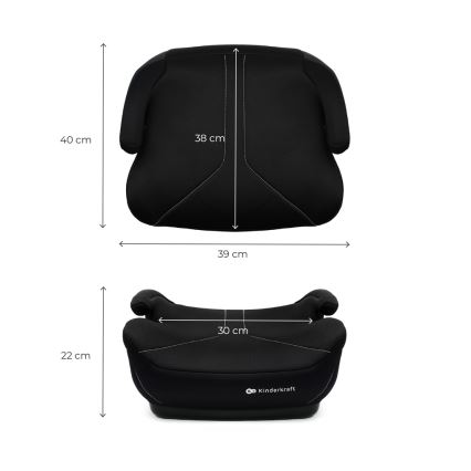 KINDERKRAFT - Autositzerhöhung I-BOOST 2 125–150 cm schwarz