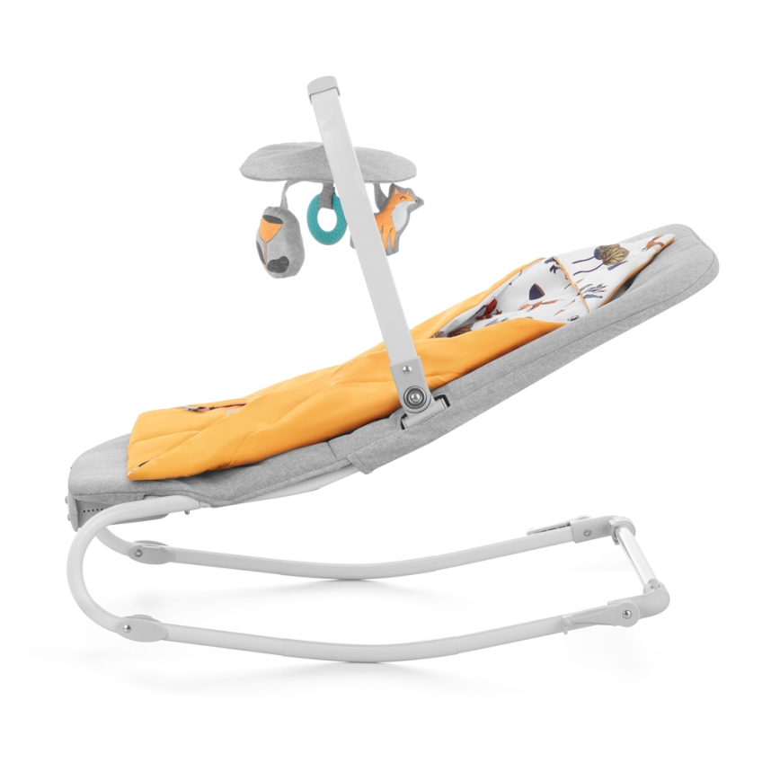KINDERKRAFT - Baby-Schwingwippe mit Melodie FELIO 2 gelb