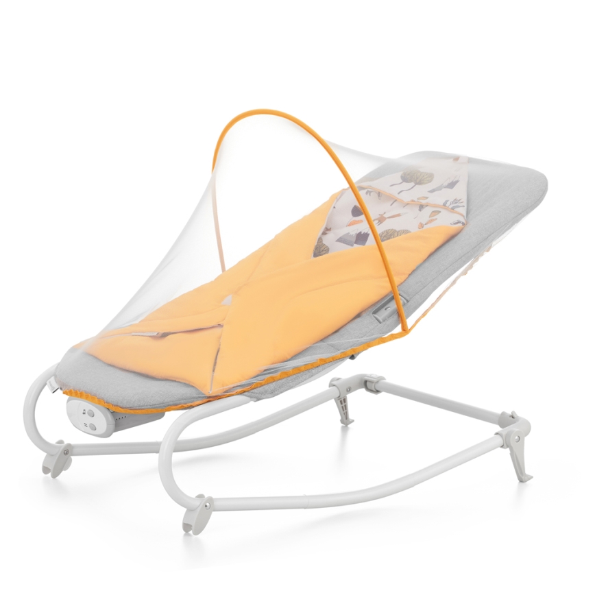 KINDERKRAFT - Baby-Schwingwippe mit Melodie FELIO 2 gelb