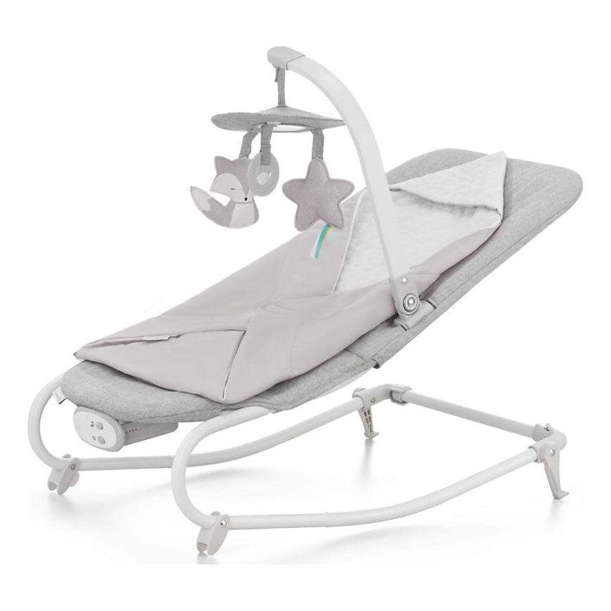 KINDERKRAFT - Baby-Schwingwippe mit Melodie FELIO 2 grau