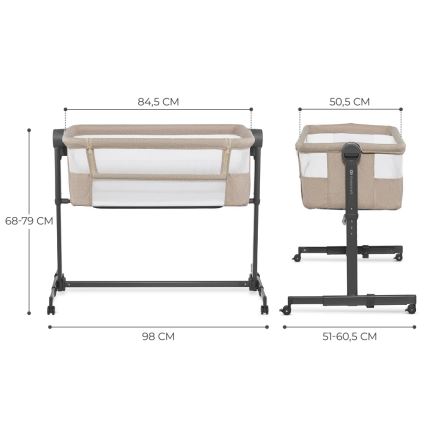 KINDERKRAFT - Babybett NESTE UP 2 beige