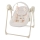 KINDERKRAFT - Babyschaukel mit Melodie SWINGEE beige 4xAAA/230V