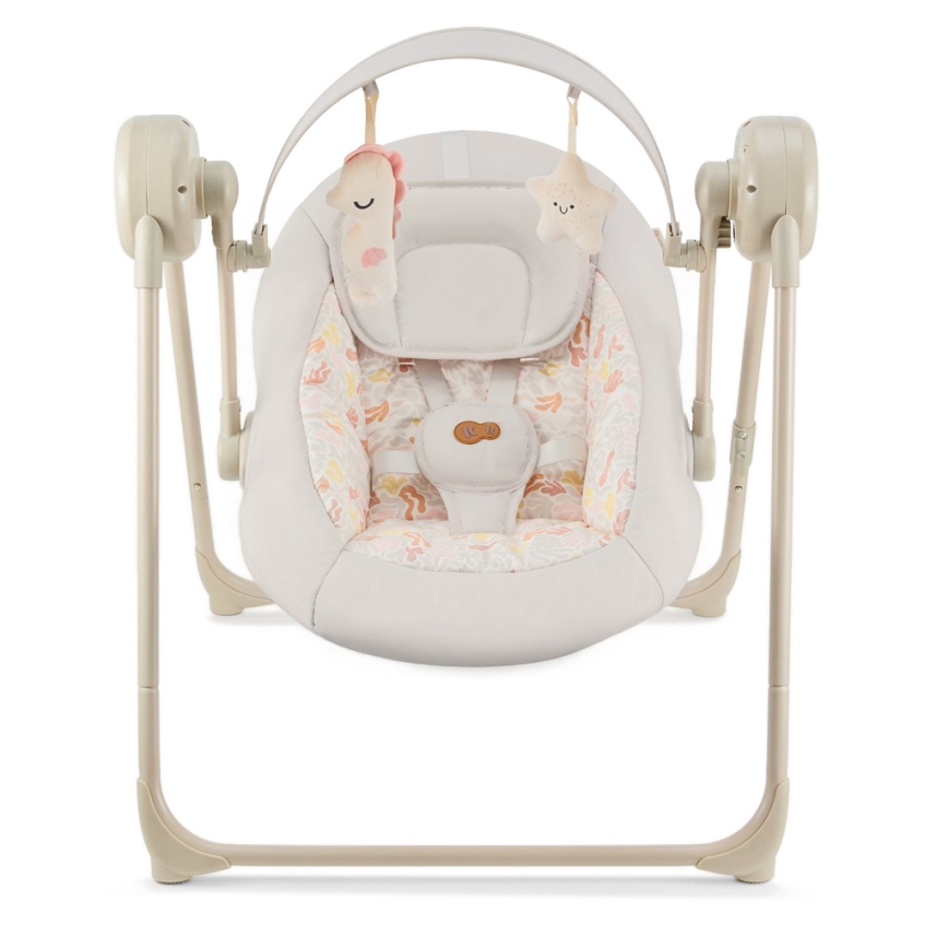 KINDERKRAFT - Babyschaukel mit Melodie SWINGEE beige 4xAAA/230V