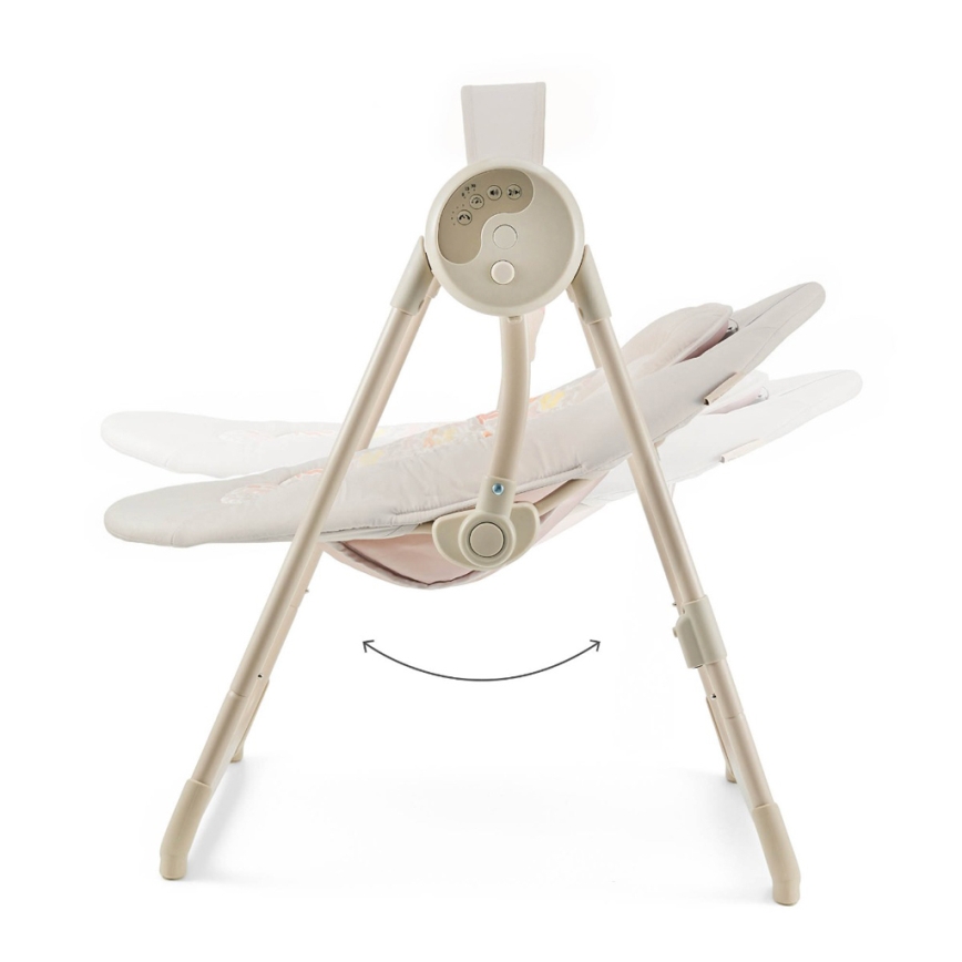 KINDERKRAFT - Babyschaukel mit Melodie SWINGEE beige 4xAAA/230V