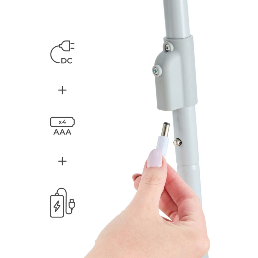 KINDERKRAFT - Babyschaukel SWINGEE mit Melodie, grau, 4xAAA/230V