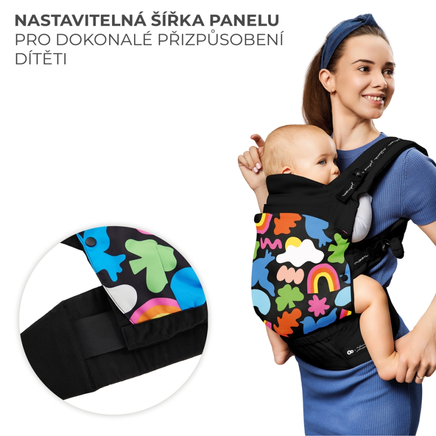KINDERKRAFT - Babytrage HUGGY Happy shapes