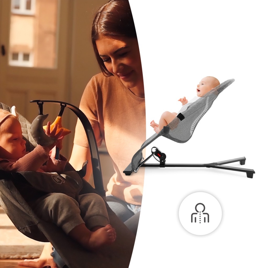 KINDERKRAFT - Babywippe MIMI grau