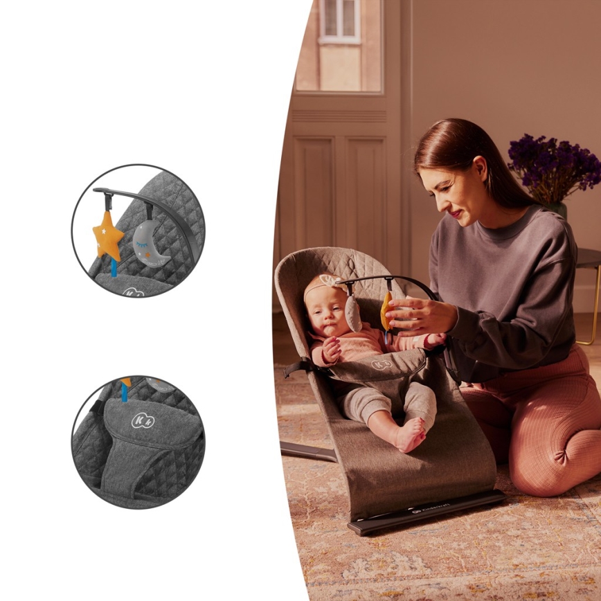 KINDERKRAFT - Babywippe MIMI grau